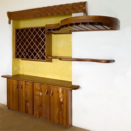 Built In Bar With Wine Rack