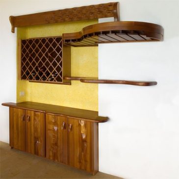 Built In Bar With Wine Rack
